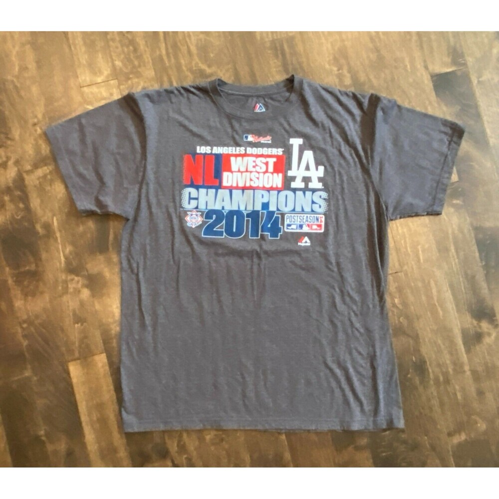 LA Dodgers 2014 NL West Division  Tee Women's XL  (J)